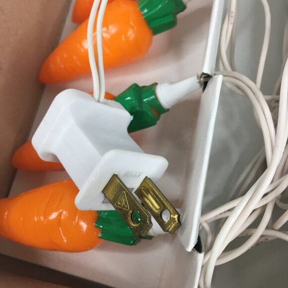 New Cottontale Collection 10 Carrot Lights String Easter Spring Decor Vintage - Picture 10 of 16